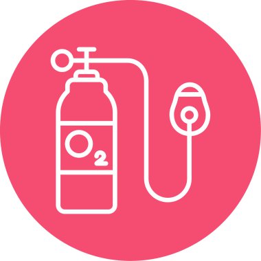 Gaz söndürücünün vektör çizimi