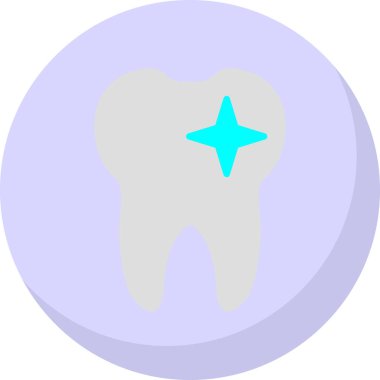 Diş düzlüğü simgesi, vektör illüstrasyonu