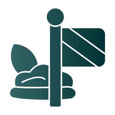 Yastıklı yatak, vektör çizimi