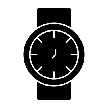 Kol saati simgesi basit tasarım 
