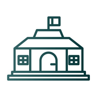 Ev ikonu. taslak çizimi vektör sembolünde izole edildi