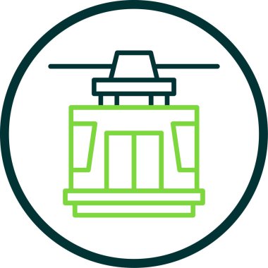 Benzersiz klima vektör çizgisi simgesi