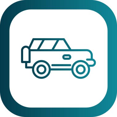 Offroad Web simgesi basit illüstrasyon 