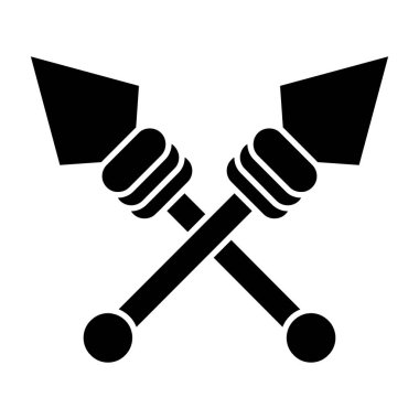 Mızrak logo vektör illüstrasyonu