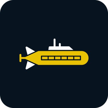 Denizaltı vektör simgesi 