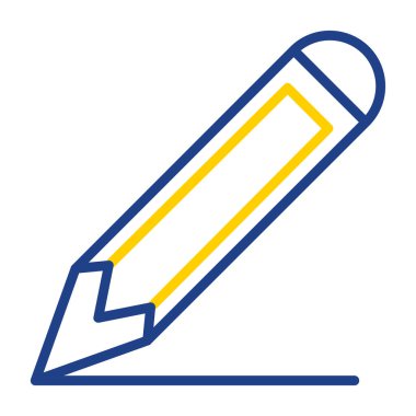 Kalem düz simge. Web vektörü basit illüstrasyon