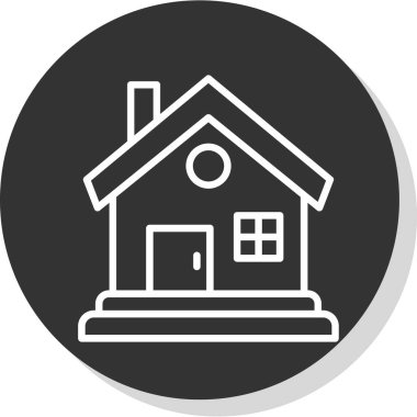 Ev vektör tasarımı. Ev düz simgesi 