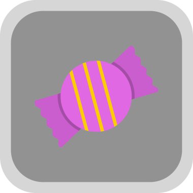 Şeker ikonu, web basit illüstrasyon