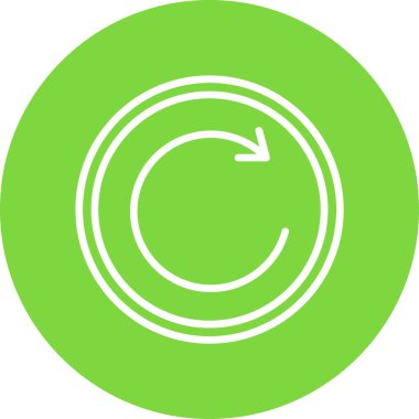 Simgeyi tazele, vektör illüstrasyonu