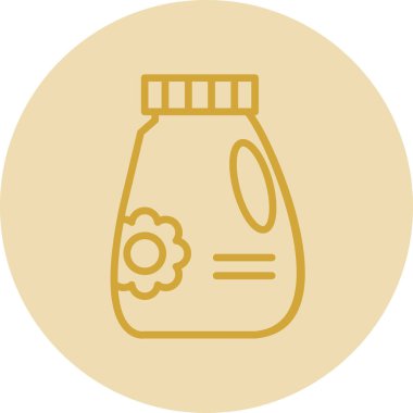 süt şişesi simgesi, vektör illüstrasyonu