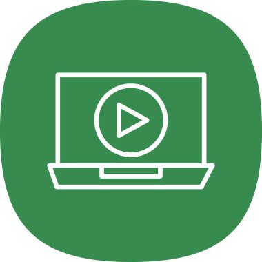 Vektör TV simgesi illüstrasyonu