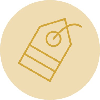 Etiket. Web simgesi basit tasarım