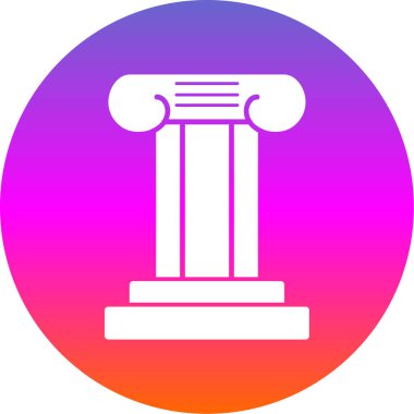 Sütun. Web simgesi basit illüstrasyon