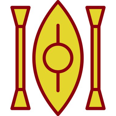 Kano yassı simgesinin vektör illüstrasyonu