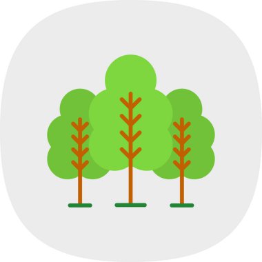 forest icon, vector illustration simple design