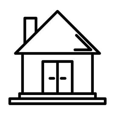 Ev vektör tasarımı. Ev düz simgesi 