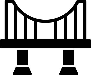 Köprü simgesi, vektör çizimi