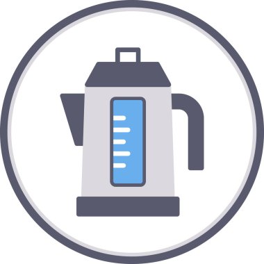 Kahve makinesi. Web simgesi basit illüstrasyon