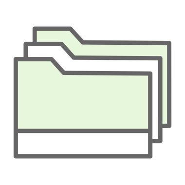 klasör web simgesi, vektör çizim