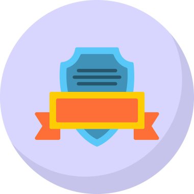 kalkan ikon vektör illüstrasyonu