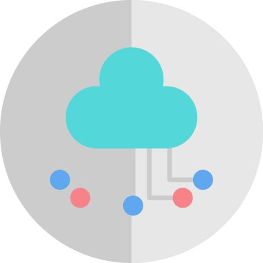 Bulut hesaplama. Web simgesi 