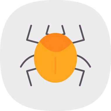 böcek web simgesi, vektör illüstrasyonu