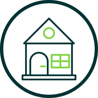 Ev vektör tasarımı. Ev düz simgesi 