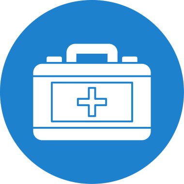 ilk yardım kiti vektör simgesi 