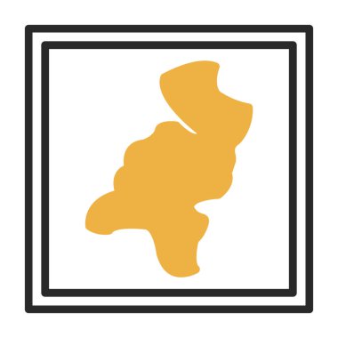 harita simgesinin vektör illüstrasyonu