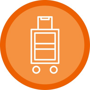 Bavul 'un basit bir çizimi 