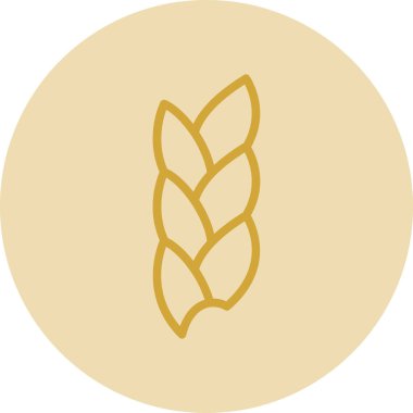 Buğday. Web simgesi basit illüstrasyon
