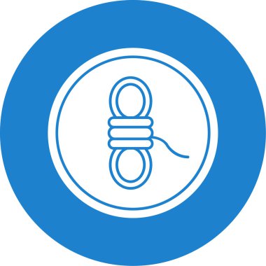 İp düz simgesinin vektör illüstrasyonu