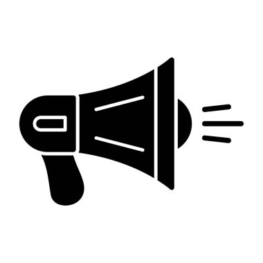 megafon simgesi, vektör illüstrasyonu basit tasarım