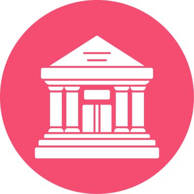 Adliye simgesinin düz çizimi