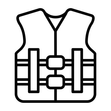 yelek simgesi, vektör biçimi