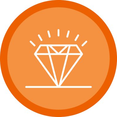 Elmas düz simge, vektör illüstrasyon tasarımı