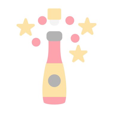 Şişe. Web simgesi basit illüstrasyon