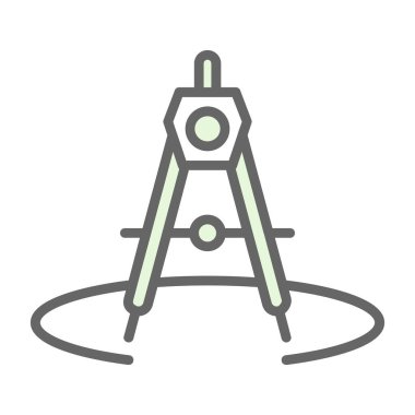 Pusula. Web simgesi basit illüstrasyon 