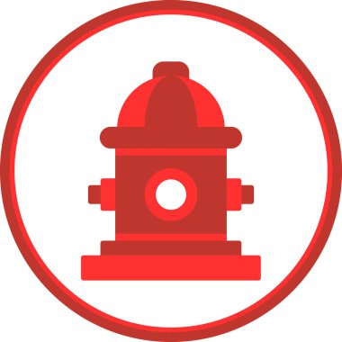 itfaiye musluğu simgesi, vektör illüstrasyonu 