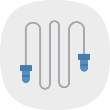 İp atlama ikonu. İzole vektör illüstrasyonu