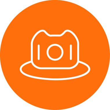 hat simgesi, vektör illüstrasyonu basit tasarım