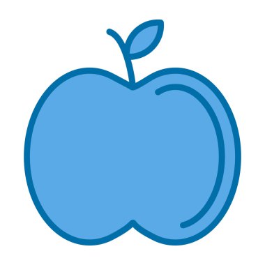 Elma. Web simgesi basit illüstrasyon 