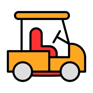 Teslimat kamyonu ikonu. Web için kamyon vektör simgelerinin özet çizimi