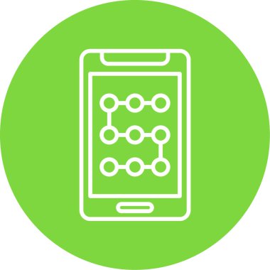 Cep telefonu simgesinin vektör illüstrasyonu