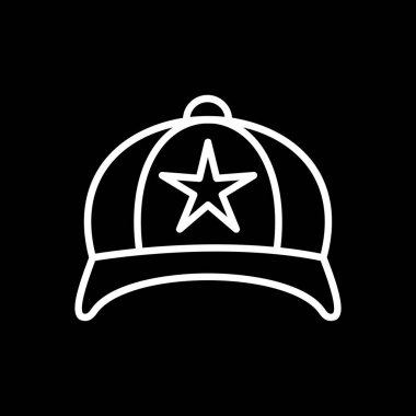 hat simgesi, vektör illüstrasyonu basit tasarım