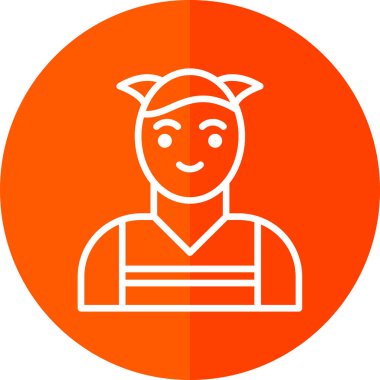 Bir kadının vektör illüstrasyonu