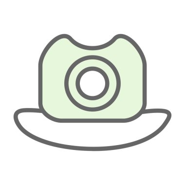 hat simgesi, vektör illüstrasyonu basit tasarım