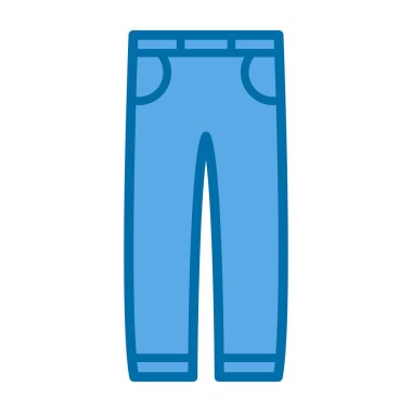 Pantolon. Web simgesi basit illüstrasyon