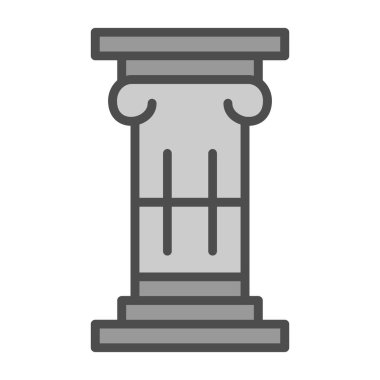 Sütun. Web simgesi basit illüstrasyon