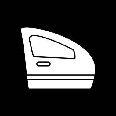 Araba kapısı. Web simgesi basit illüstrasyon